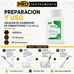 Solucion de Calibracion para Medidores de Conductividad 111,8 ms/cm – Pro Instruments