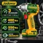 Llave de Impacto 1/2 pulg. 400 Nm Brushless 20 V - JADEVER JDCD1B40 - Incluye Bateria y Cargador