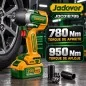 Llave de Impacto 1/2 pulg. 780 Nm Brushless 20 V - JADEVER JDCD1B785 - Incluye Bateria y Cargador