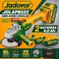 Amoladora Angular Inalámbrica Brushless 20V 115mm 1150W - JADEVER JDLAPB522 - Incluye Bateria y Cargador