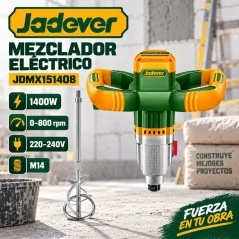 Mezclador Eléctrico 1400W M14 0-800rpm - Jadever JDMX151408