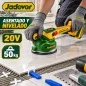 Ventosa Vibradora Inalámbrica 20V 130mm 50kg - JADEVER JDTVM1D128 - Incluye Bateria y Cargador