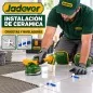 Ventosa Vibradora Inalámbrica 20V 130mm 50kg - JADEVER JDTVM1D128 - Incluye Bateria y Cargador
