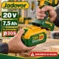 Batería Li-Ion P20S 20V 7.5Ah - Jadever JDLBP575