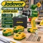 Taladro Percutor Brushless 13mm 162Nm 20V 2x Baterias 4Ah Jadever JDCDP16281