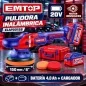 Pulidora 150mm Brushless 20V EMTOP ELAP20158 - Incluye Bateria y Cargador