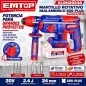 Rotomartillo SDS-Plus 24mm 2.4J Brushless 20V - EMTOP - ELRH20248 - No Incluye Bateria