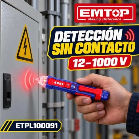 Detector de Corriente Sin Contacto 12-1000V - EMTOP - ETPL100091