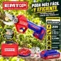 Tijera de Podar Brushless 20V - EMTOP - ELSL203051 - Incluye Bateria y Cargador