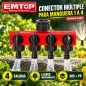 Conector Multiple para Manguera 1 a 4 - EMTOP - EMHHC1402
