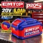 Batería 20V 6Ah de Litio - EMTOP - EBPK2126
