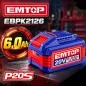Batería 20V 6Ah de Litio - EMTOP - EBPK2126