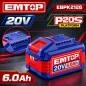 Batería 20V 6Ah de Litio - EMTOP - EBPK2126