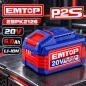 Batería 20V 6Ah de Litio - EMTOP - EBPK2126