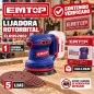 Lijadora Roto-Orbital 20V 125mm + 5 Lijas EMTOP ELROS2002 - No Incluye Bateria