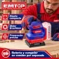 Lijadora Orbital 20V Brushless - EMTOP - ELSHS2024 - No Incluye Bateria
