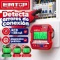 Comprobador de Tomas Electricas LCD - EMTOP - ESTR30011