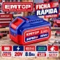 BATERÍA LI-ION 20V 8.0AH P20S - EMTOP - EBPK2128