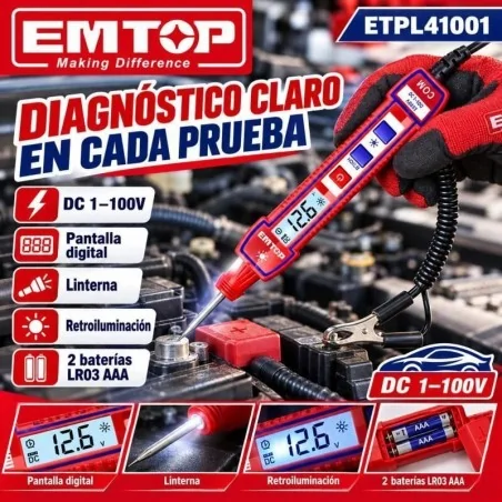TESTER AUTOMOTRIZ DIGITAL - EMTOP - ETPL41001