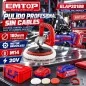 Pulidora 180mm BL + Accesorios - EMTOP - ELAP20188 - Incluye Bateria y Cargador