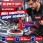 Pulidora 180mm BL + Accesorios - EMTOP - ELAP20188 - Incluye Bateria y Cargador