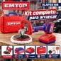 Pulidora 180mm BL + Accesorios - EMTOP - ELAP20188 - Incluye Bateria y Cargador