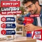 Taladro Atornillador 10mm 20Nm 12V - EMTOP - ECDL12456 - Incluye Bateria