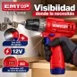 Taladro Atornillador 10mm 20Nm 12V - EMTOP - ECDL12456 - Incluye Bateria