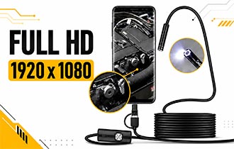 Resolución Full HD 1920 por 1080 del Endoscopio Pro Instruments