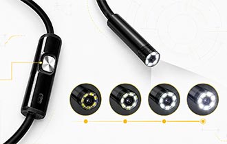Iluminación de 8 luces LED del Endoscopio Pro Instruments