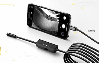 Conexión Lightning del Endoscopio Pro Instruments para iPhone