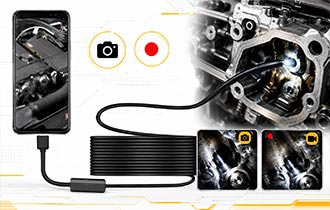 Captura de fotografías y videos con el Endoscopio Pro Instruments para iPhone